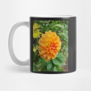 Golden Orange Dahlia Mug